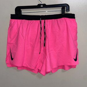 Nike Mens Aeroswift ADV 4" Running Shorts Pink Gym Size XL CJ7840-639 NEW